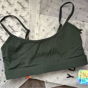 YoungLA For Her W351 Forest Green Sports Bra, Size XS NWOT
